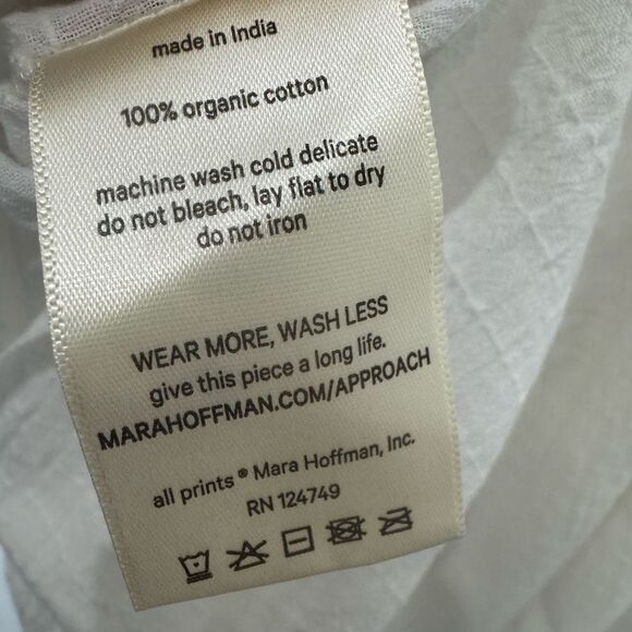 NWT MARA HOFFMAN Kamala Cover Up dress in Ivory - Picture 14 of 14